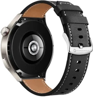 Samsung PT5903396393693-3 Galaxy watch 3 (45 mm) okosóra szíj - fekete eco bőr szíj (22 mm) kép