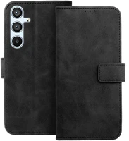Samsung PT5903396413582 Telefontok  galaxy s25 fe - forcell tender - fekete ráhajtófüles könyvtok kép