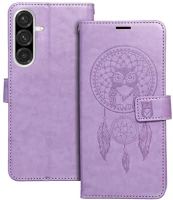 Samsung PT5903396429118 galaxy s26 - mezzo bagoly mintás lila mágneses szilikon keretes könyvtok kép