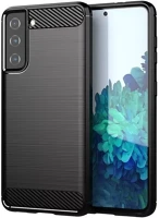 Samsung S21+, FEKETE Forcell carbon hátlap tok g996 galaxy s21+, fekete kép