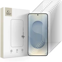 Samsung S25 / S24 tempered glass kijelzővédő üvegfólia csomag, átlátszó (10db) kép