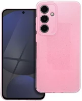 Samsung SOP103768 Clear 2mm  s24 fe csillámos szilikon tok, rózsaszín kép