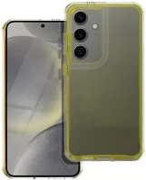 Samsung SOP104729 Matrix  s24 fe hátlap tok kameravédő peremmel, sárga kép