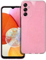 Samsung SOP90829 Clear 2mm  galaxy a14 5g / a14 4g csillámos tok, rózsaszín kép