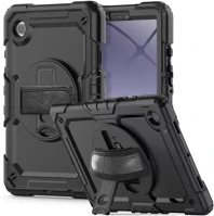 Samsung SP109058 Tech-protect solid360  galaxy a9+ tablet tok kitámasztóval, fekete kép