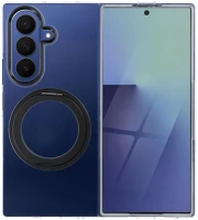Samsung SP109727 Bracket  galaxy z fold 7 hátlap tok kitámasztóval, átlátszó-fekete kép