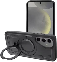 Samsung SP110398 Frost armor  galaxy a17 starabíró tok kitámasztóható gyűrűvel, fekete kép