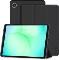 Samsung SP112776 galaxy tab a11+ / tab a9+ oldalra nyíló, kitámasztható mappa tok, fekete kép