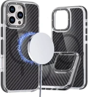 Samsung SP113353 Galaxy s26 műanyag tok, magsafe, carbon minta, merevített sarok, fekete kép