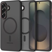 Samsung SP113556 galaxy s26 hátlap tok, magsafe, áttetsző-fekete (piros) kép