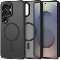 Samsung SP113559 Tech-protect magcam galaxy s26 ultra hátlap tok, magsafe, áttetsző-fekete kép