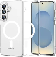 Samsung SP113758 galaxy s26 plus hátlap tok, megerősített sarok, magsafe, átlátszó-fehér kép