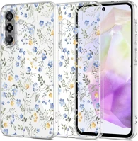 Samsung SP114137 Tech-protect flexair spring flowers  galaxy a37 tok, virág minta, átlátszó kép