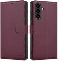 Samsung SP114139 Tech-protect wallet  galaxy a37 flip / kinyitható tok, bordó kép