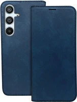 Samsung TF5907504551784 galaxy s25 fe - suede - kék mágneses szilikon keretes könyvtok ﻿ kép