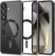 Samsung TS15373 galaxy s25 fe sm-s731, műanyag hátlap védőtok + szilikon keret kép