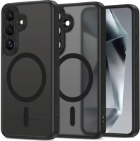 Samsung TS15382 védőtok + szilikon keret, magsafe töltővel kompatibilis, kameravédő kép