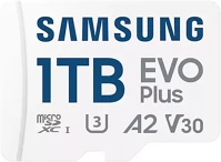 Samsung UHS-I, R160 microsd kártya - 1tb mb-mc1t0sa/eu (evo plus, microsdxc kép