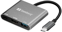 Sandberg 136-00 Usb-c dokkoló, usb-c mini dock hdmi+usb kép