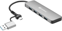 Sandberg 136-63 Usb-c/a to 4xusb 3.0 hub kép