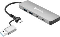 Sandberg 136-64 Usb-c/a to 2xusb-a+2xusb-c hub kép