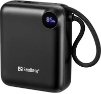 Sandberg 421-26 10000 pd20w 10000mah lipo powerbank fekete kép