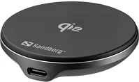 Sandberg 441-61 Magnet qi2 15w telefon vezeték nélküli töltő adapter fekete kép