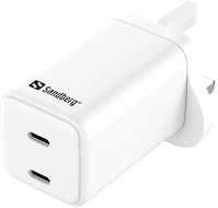 Sandberg 441-62 Hálózati töltő, ac charger dual usb-c pd 65w uk kép
