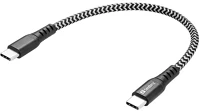 Sandberg 441-66 Survivor usb-c - usb-c m/m töltőkábel 0.2m fekete-szürke kép
