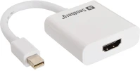Sandberg 2.0 4K60 kábel átalakító - minidisplayport - hdmi (displayport 1.2 apa - hdmi  anya; fehér) kép