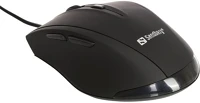 Sandberg 1000-1600DPI; 5 Egér - usb wired office mouse (optikai; 1000-1600dpi; 5 gomb; fekete) kép