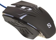 Sandberg 2400DPI; 6 egér gamer - eliminator mouse (optikai;  gomb; led; harisnyázott kábel; fekete) kép