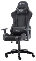 Sandberg MAX.150KG-IG Gamer szék - commander gaming chair (fekete; áll. dőlés/magasság; párnázott kartámasz; pu+szövet; max.150kg-ig) kép