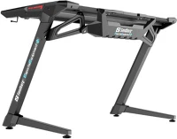Sandberg 640-93 Gamer asztal - fighter gaming desk 2 (fa lap, fém lábak; fekete; 120x64x77 cm) kép