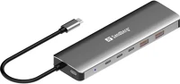 Sandberg TO 5XUSB-C+2XUSB-A Usb-c to 5xusb-c+2xusb-a 100w kép