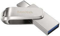 Sandisk 00186462 32gb dual drive luxe usb3.1 type-c silver kép