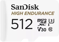 Sandisk 00220051 microsd kártya - 512gb microsdxc high endurance (100 mb/s, class 10 u3, v30) kép