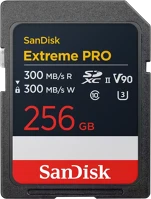 Sandisk 00226809 Extreme pro 256gb sdxc memory card 300/300mb/s , 8k, v90, uhs-ii kép