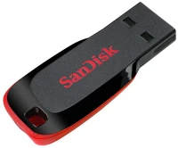 Sandisk 104336 16gb cruzer blade usb 2.0 black/red kép