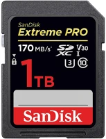 Sandisk 114846 Sdxc extreme pro 1tb, 170mb/s, uhs-i, class 10, v30, u3 () kép