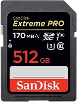 Sandisk 200/140 MB/S , UHS-I 121598, sdxc extreme pro kártya 512gb kép