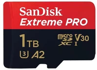 Sandisk 214508 1tb sd micro extreme pro (sdxc class 10 uhs-i u3) memóriakártya adapterrel kép