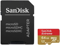 Sandisk 214509 Extreme microsdxc 170/80mb/s a2 c10 v30 uhs-i u3 64gb + adapter (214509) kép