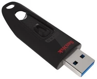 Sandisk CRUZER ULTRA 64GB USB 3.0 PENDRIVE - FEKETE 123836 Cruzer ultra 64gb usb 3.0 pendrive - fekete kép