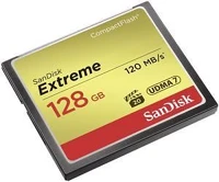 Sandisk SDCFXSB-128G-G46 128gb compact flash  extreme ( / 124095) kép