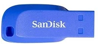 Sandisk SDCZ50C-032G-B35BE Pen drive 32gb usb 2.0  cruzer blade kék (173330/) kép