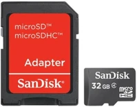 Sandisk SDSDQB-032G-B35 Microsdhc 32gb memóriakártya adapterrel (108097) kép
