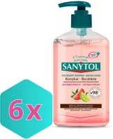 Sanytol DA503XSZWYK3045206501309 konyhai fertőtlenítő folyékony szappan grapefruit és lime 250ml karton kép