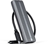 Satechi M.2 SSD Type-c szürke nvme és sata ssd ház kép