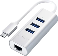 Satechi ST-TC2N1USB31AS Aluminium type-c ezüst hub kép